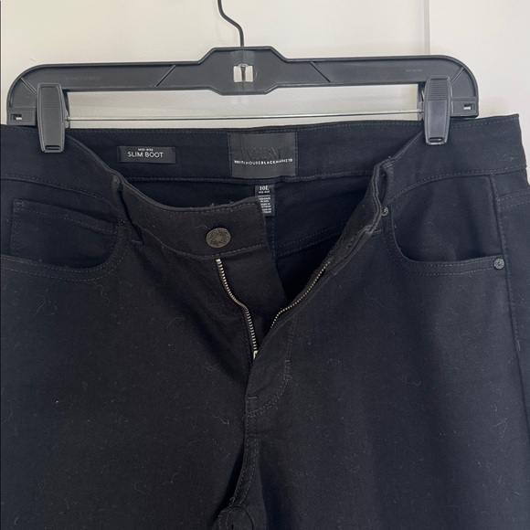 WHBM Mid-rise Slim Bootcut jeans, black, size 10L - Picture 8 of 14
